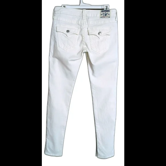True Religion White Skinny Jeans 29 - Picture 5 of 9